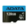 ADATA 128 GB MicroSDXC UHS-I Class 10 atmiņas karte — 85 MB/s lasīšana, 25 MB/s rakstīšana, ūdensizturīga, ar SD adapteri