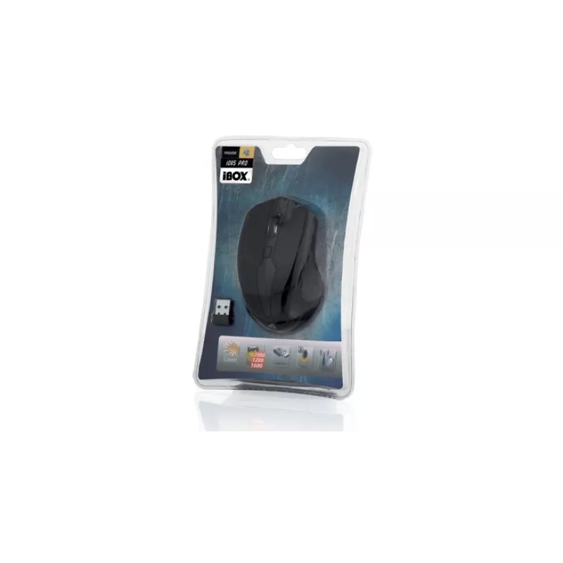 IBOX I005 Pro - Ambidextra Bezvadu Lāzera Pele 1600 DPI