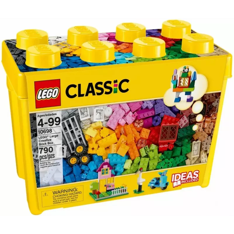 Būvkomplekts LEGO Classic 10698 — 790 detaļas, daudzkrāsains, 33 krāsas, iekļautas zaļas pamatnes un aksesuāri