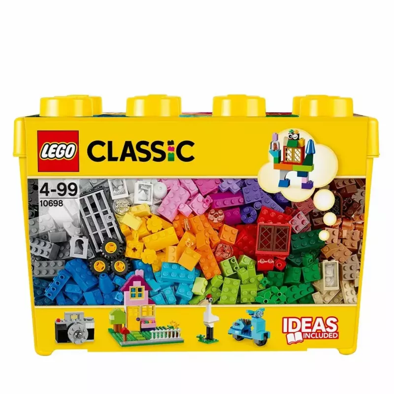 Būvkomplekts LEGO Classic 10698 — 790 detaļas, daudzkrāsains, 33 krāsas, iekļautas zaļas pamatnes un aksesuāri