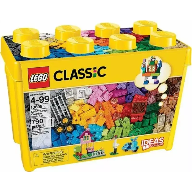 Būvkomplekts LEGO Classic 10698 — 790 detaļas, daudzkrāsains, 33 krāsas, iekļautas zaļas pamatnes un aksesuāri