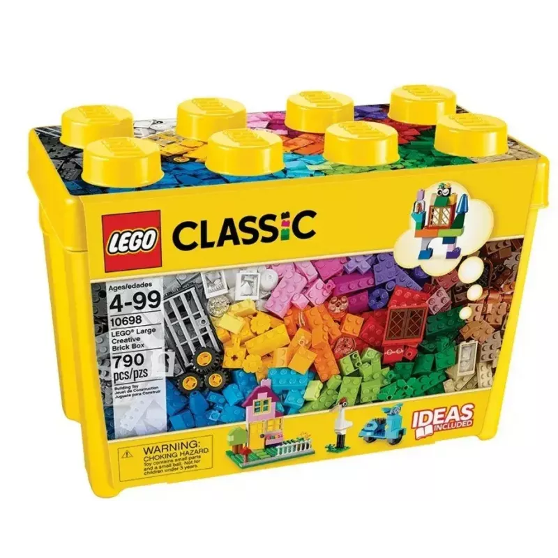 Būvkomplekts LEGO Classic 10698 — 790 detaļas, daudzkrāsains, 33 krāsas, iekļautas zaļas pamatnes un aksesuāri