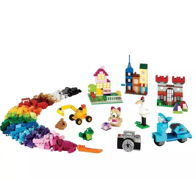 Būvkomplekts LEGO Classic 10698 — 790 detaļas, daudzkrāsains, 33 krāsas, iekļautas zaļas pamatnes un aksesuāri