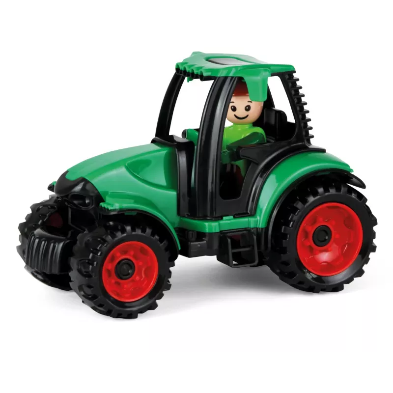 Lena Truckies Traktors, plastmasa, melns/zaļš, 2+ gadi