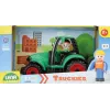 Lena Truckies Traktors, plastmasa, melns/zaļš, 2+ gadi
