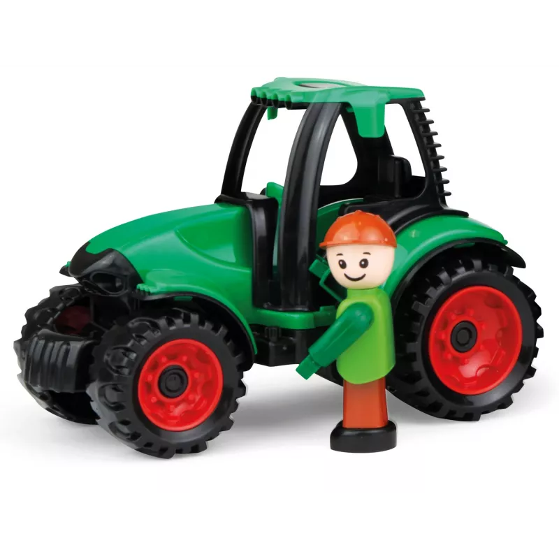 Lena Truckies Traktors, plastmasa, melns/zaļš, 2+ gadi