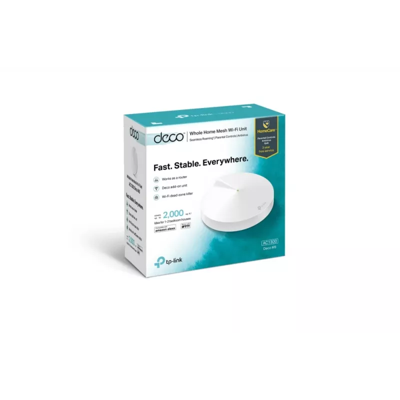 TP-Link AC1300 Deco M5 veselas mājas Wi-Fi sistēma, balta