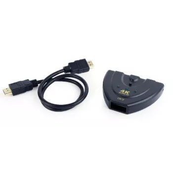 HDMI sadalītājs Gembird DSW-HDMI-35 — 3 porti, HDMI, 0.5 m kabelis, melns