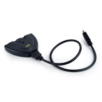 HDMI sadalītājs Gembird DSW-HDMI-35 — 3 porti, HDMI, 0.5 m kabelis, melns