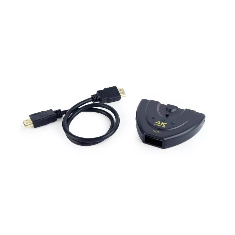 Gembird DSW-HDMI-35 3 portu HDMI slēdzis, melns