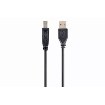 Gembird USB 2.0 A–B kabelis 1m, melns