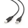 Gembird USB 2.0 A–B kabelis 1m, melns
