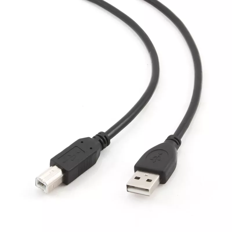 Gembird USB 2.0 A–B kabelis 1m, melns
