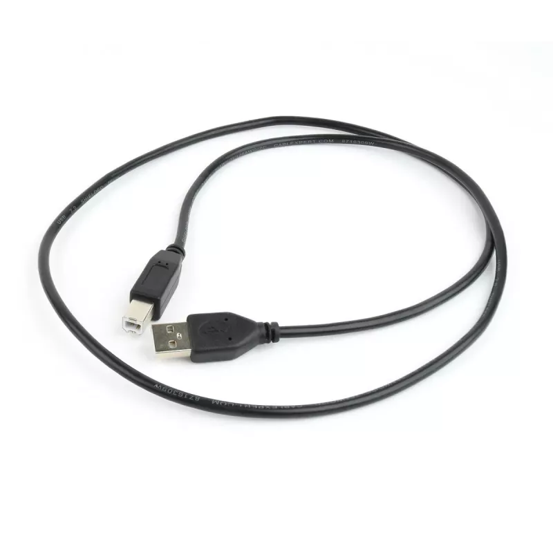 Gembird USB 2.0 A–B kabelis 1m, melns