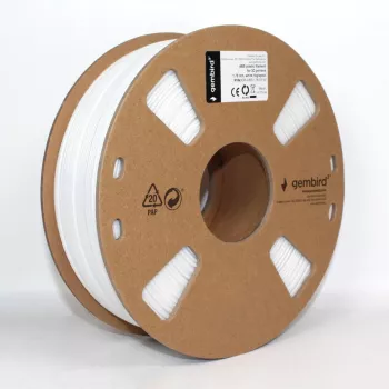 GEMBIRD ABS Filaments - Balts - 1.75mm - 1kg