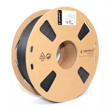 3D drukas materiāls Gembird 3DP-PLA1.75-01-BK, PLA, 1,75 mm, 1 kg, melns