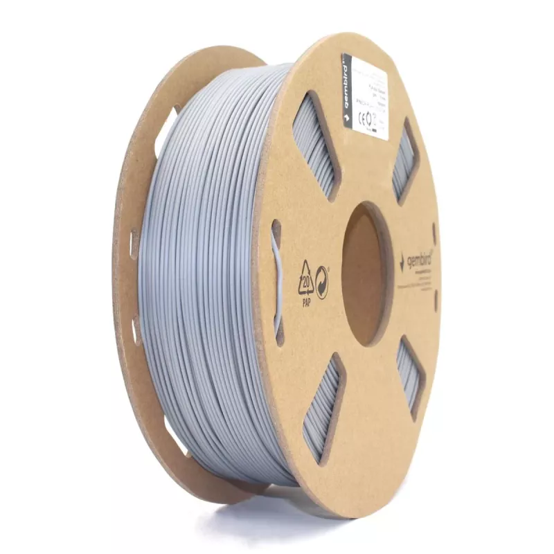 GEMBIRD PLA Filament Pelēks, 1.75 mm, 1 kg