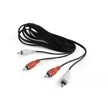 Audio kabelis Gembird CCA-2R2R-6 1.8 m 2 x RCA Melns