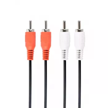 Audio kabelis Gembird CCA-2R2R-6 1.8 m 2 x RCA Melns