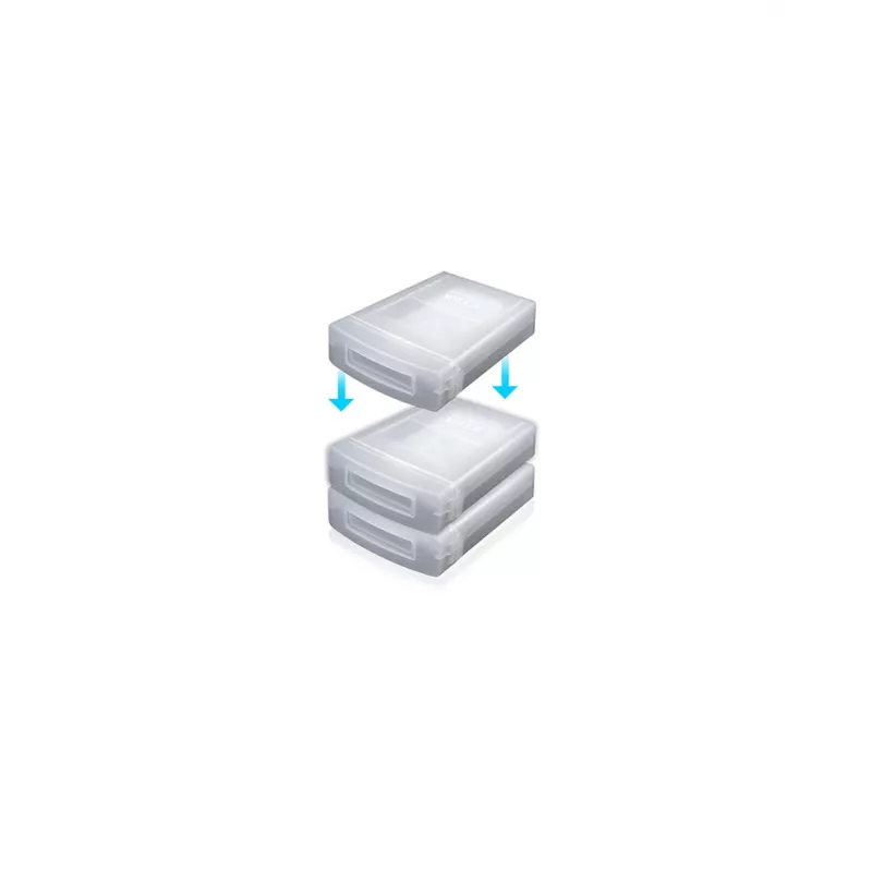 ICY BOX IB-AC602a Cietā diska maciņš Plastmasas Caurspīdīgs
