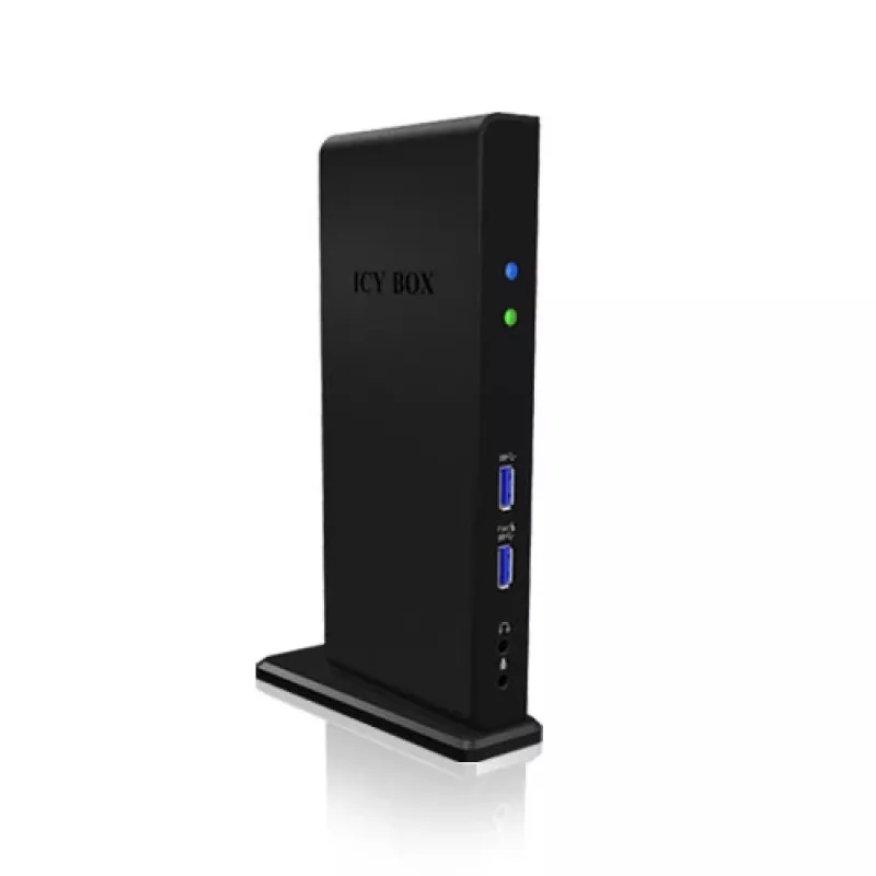 ICY BOX IB-DK2241AC USB 3.2 Gen 1 dokstacija, melna