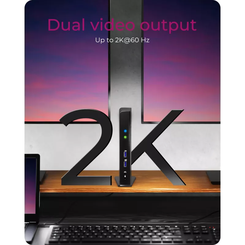 ICY BOX IB-DK2241AC USB 3.2 Gen 1 dokstacija, melna