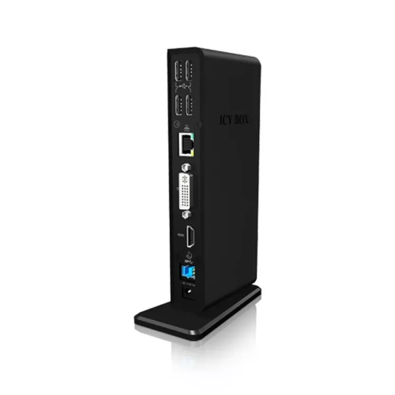 ICY BOX IB-DK2241AC USB 3.2 Gen 1 dokstacija, melna