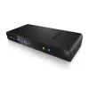 ICY BOX IB-DK2241AC USB 3.2 Gen 1 dokstacija, melna