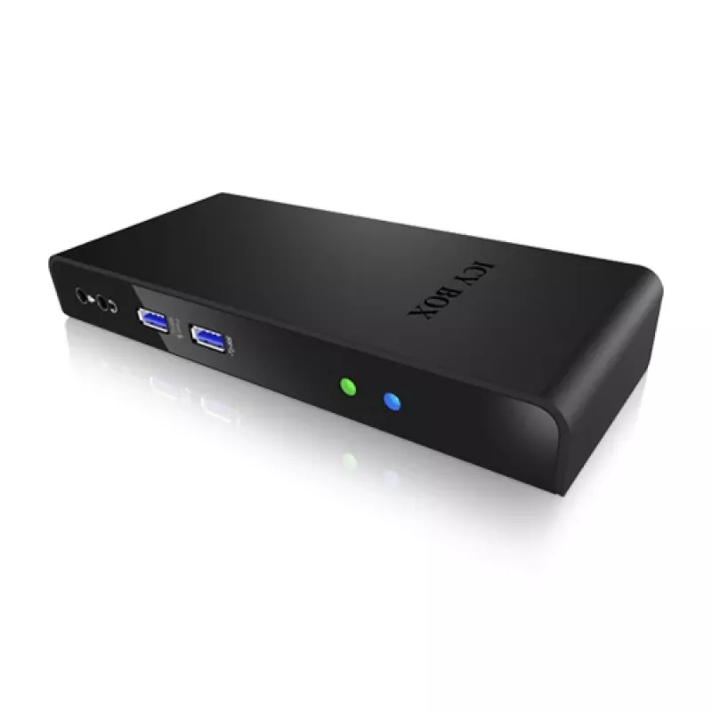 ICY BOX IB-DK2241AC USB 3.2 Gen 1 dokstacija, melna