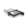 ICY BOX IB-168SK-B izņemamais statīvs bez paliktņa 3,5″ SATA HDD, 5,25″ (13,3 cm) nodalījumam, ar slēdzeni, melns