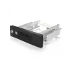 ICY BOX IB-168SK-B izņemamais statīvs bez paliktņa 3,5″ SATA HDD, 5,25″ (13,3 cm) nodalījumam, ar slēdzeni, melns