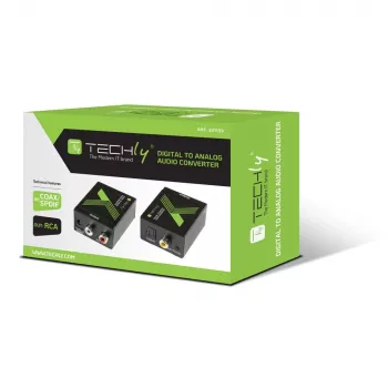 Techly Audio Pārveidotājs SPDIF Digitālais uz Analogu IDATA SPDIF-3