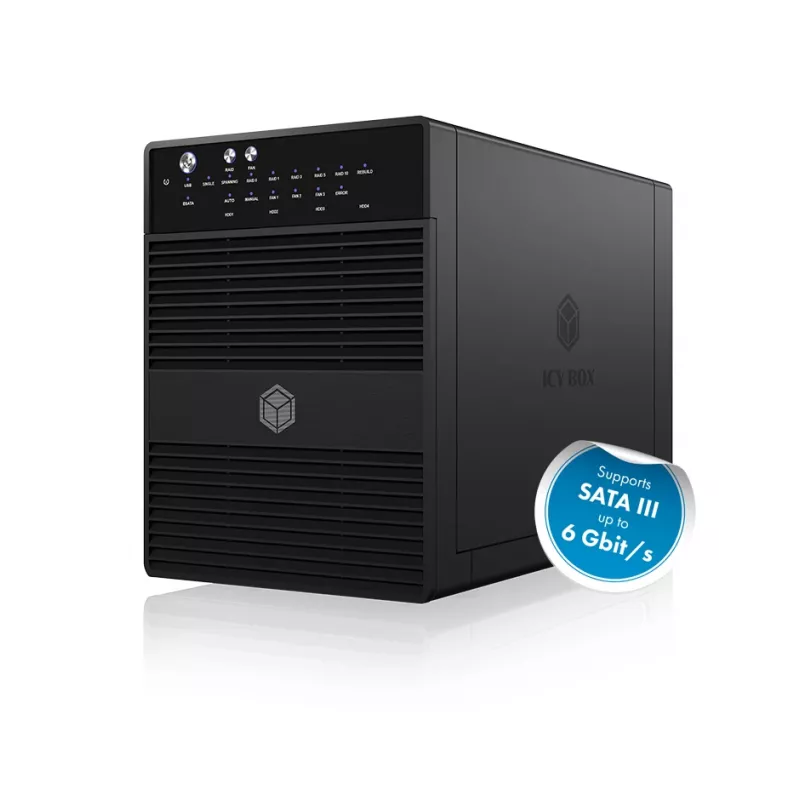 ICY BOX IB-RD3640SU3 HDD korpuss Melns 3.5 collu