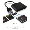 ICY BOX IB-CR301-U3 karšu lasītājs USB 3.2 Gen 1 (3.1 Gen 1) Melns