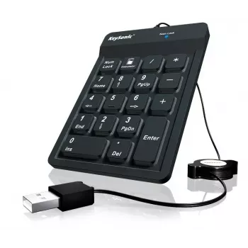 KeySonic ACK-118BK ciparu tastatūra Universāls USB Melns