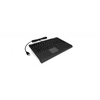 KeySonic ACK-540U+ (US) biroja tastatūra, vadu, USB, QWERTY, melna