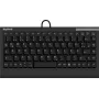 KeySonic ACK-595C+ (US) mini USB tastatūra, melna, US English izkārtojums