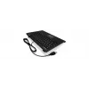 KeySonic ACK-595C+ (US) mini USB tastatūra, melna, US English izkārtojums