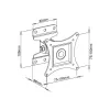 Techly sienas stiprinājums LCD LED 13-30 inch Full Motion Balts ICA-LCD 201WH