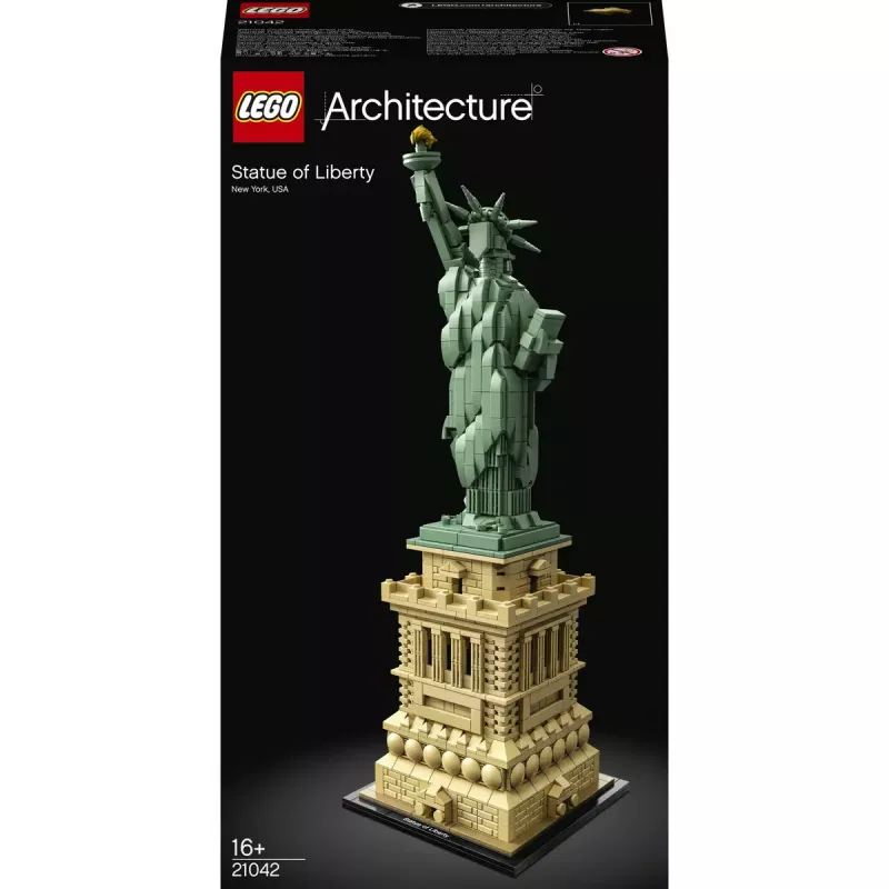LEGO Architecture Brīvības statuja 21042 būvkomplekts — 1685 detaļas, detalizēts Brīvības statujas modelis