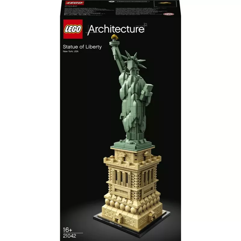 LEGO Architecture Brīvības statuja 21042 būvkomplekts — 1685 detaļas, detalizēts Brīvības statujas modelis