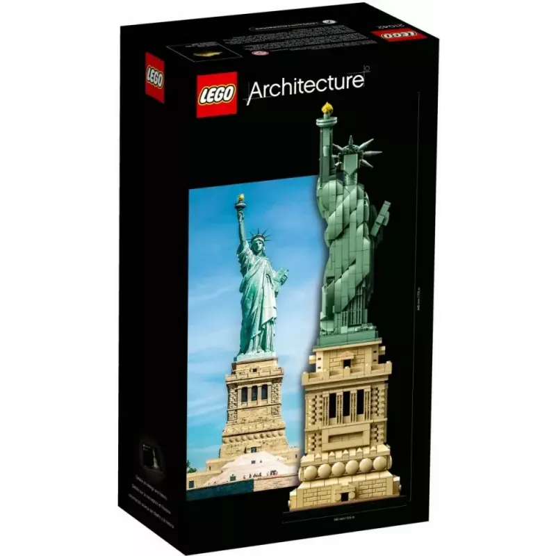 LEGO Architecture Brīvības statuja 21042 būvkomplekts — 1685 detaļas, detalizēts Brīvības statujas modelis