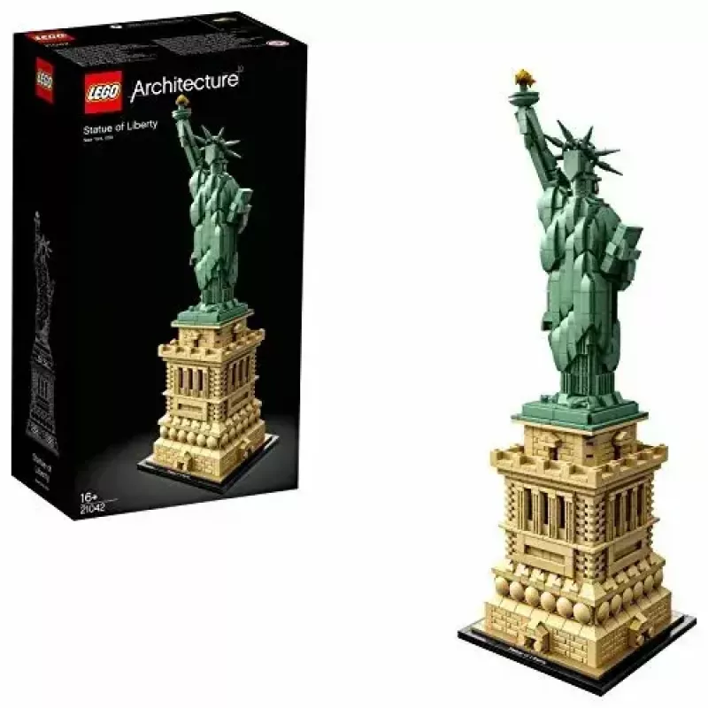 LEGO Architecture Brīvības statuja 21042 būvkomplekts — 1685 detaļas, detalizēts Brīvības statujas modelis