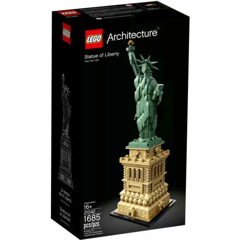 LEGO Architecture Brīvības statuja 21042 būvkomplekts — 1685 detaļas, detalizēts Brīvības statujas modelis