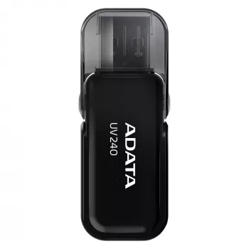 USB zibatmiņa ADATA UV240 32 GB USB 2.0 Type-A, melna, ar vāciņu