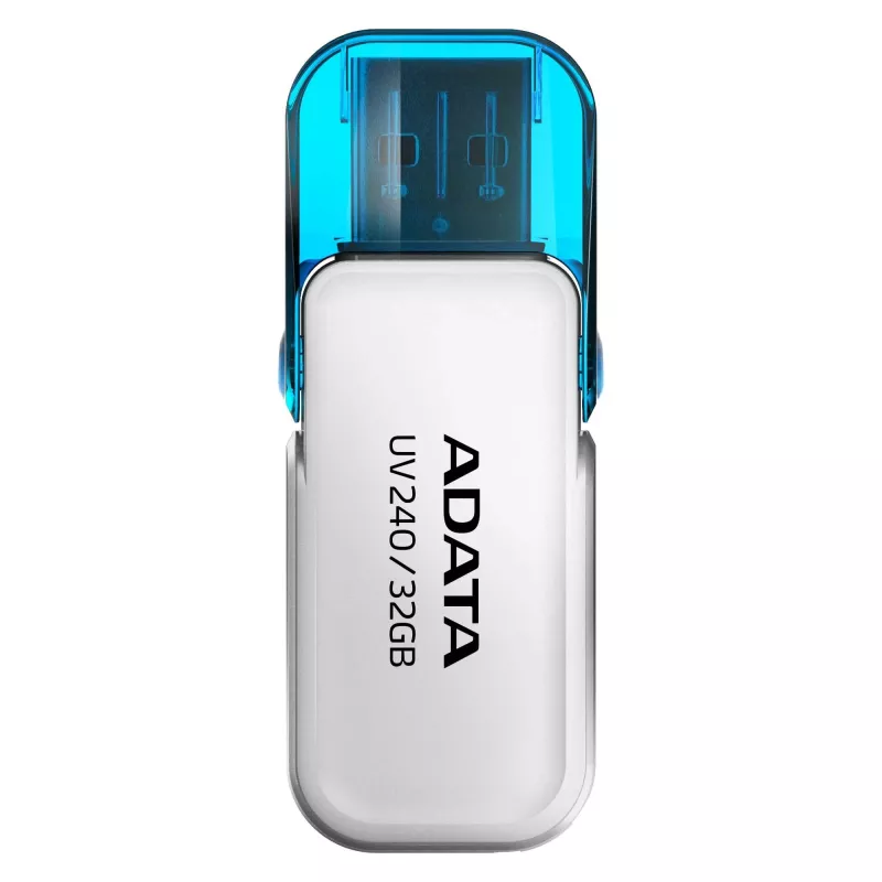 USB zibatmiņa ADATA UV240 32 GB USB Type-A 2.0, balta, ar vāciņu