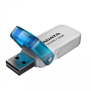 USB zibatmiņa ADATA UV240 32 GB USB Type-A 2.0, balta, ar vāciņu