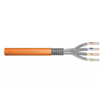 DIGITUS instalācijas kabelis - Cat 7 - S/FTP - AWG 23/1 - simplekss - 100m - Oranžs