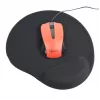 Peles paliktnis GEMBIRD MP-GEL-BK — melns, gumijas un želejas, ar plaukstas balstu, 220×240 mm