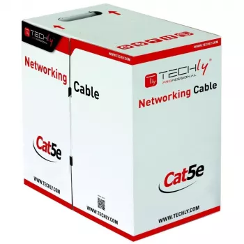 Techly ITP8-FLU-0305 tīkla kabelis 305 m Cat5e U/UTP pelēks